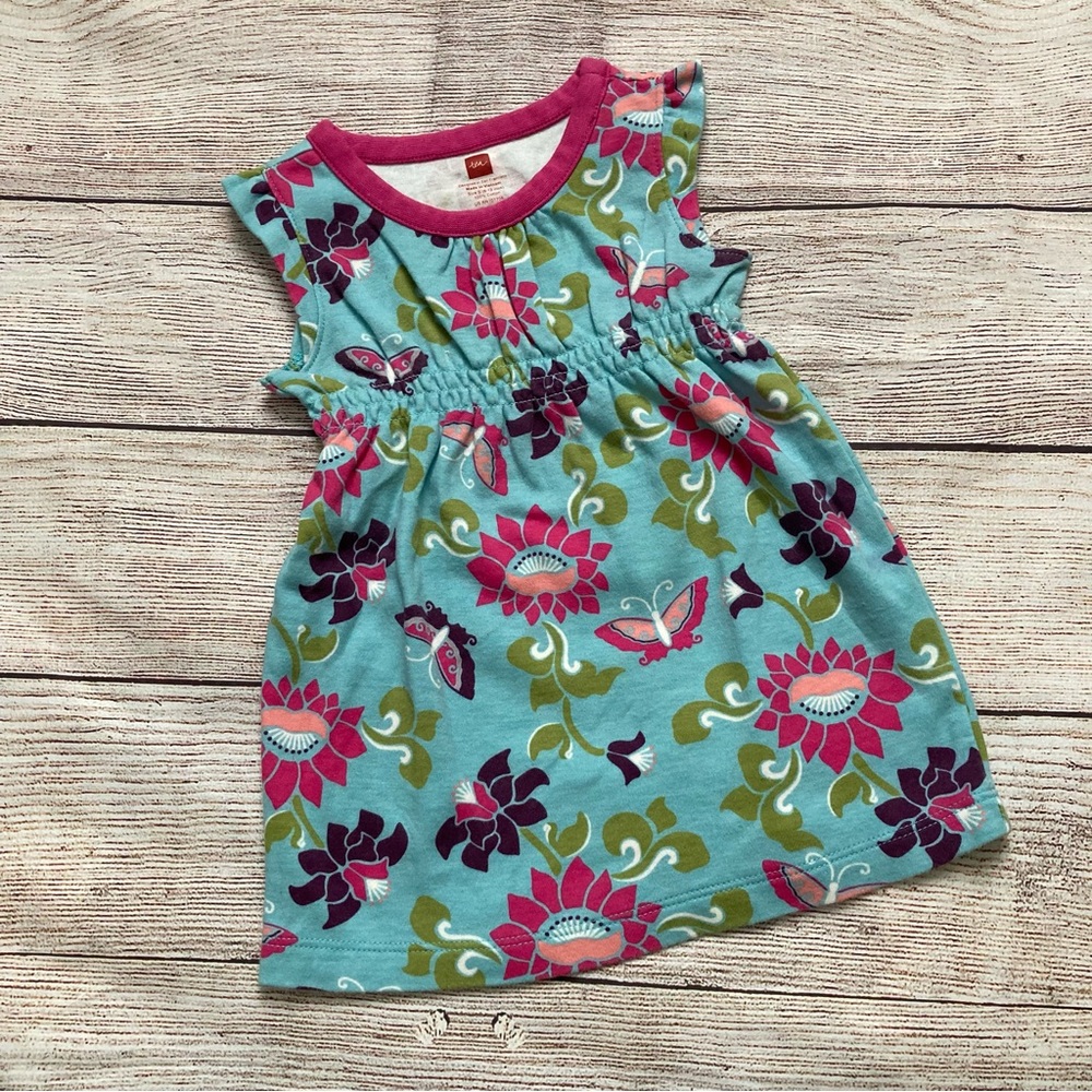 Tea Collection Flutter Sleeve Destination Brazil Dress Girls Size Small 6-12 mo